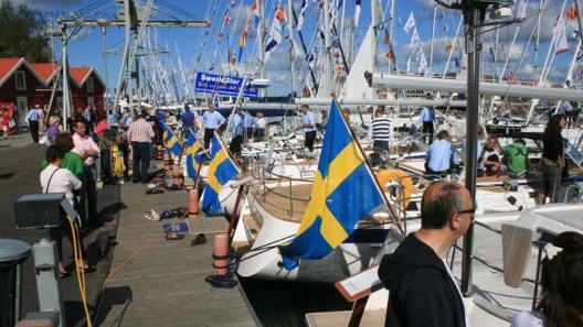 Bilden är hämtad från Hallber-Rassy´s bildarkiv från Öppna varv 2008