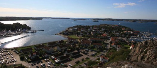 Hamnen i Ellös, där Hallberg-Rassy har sitt varv